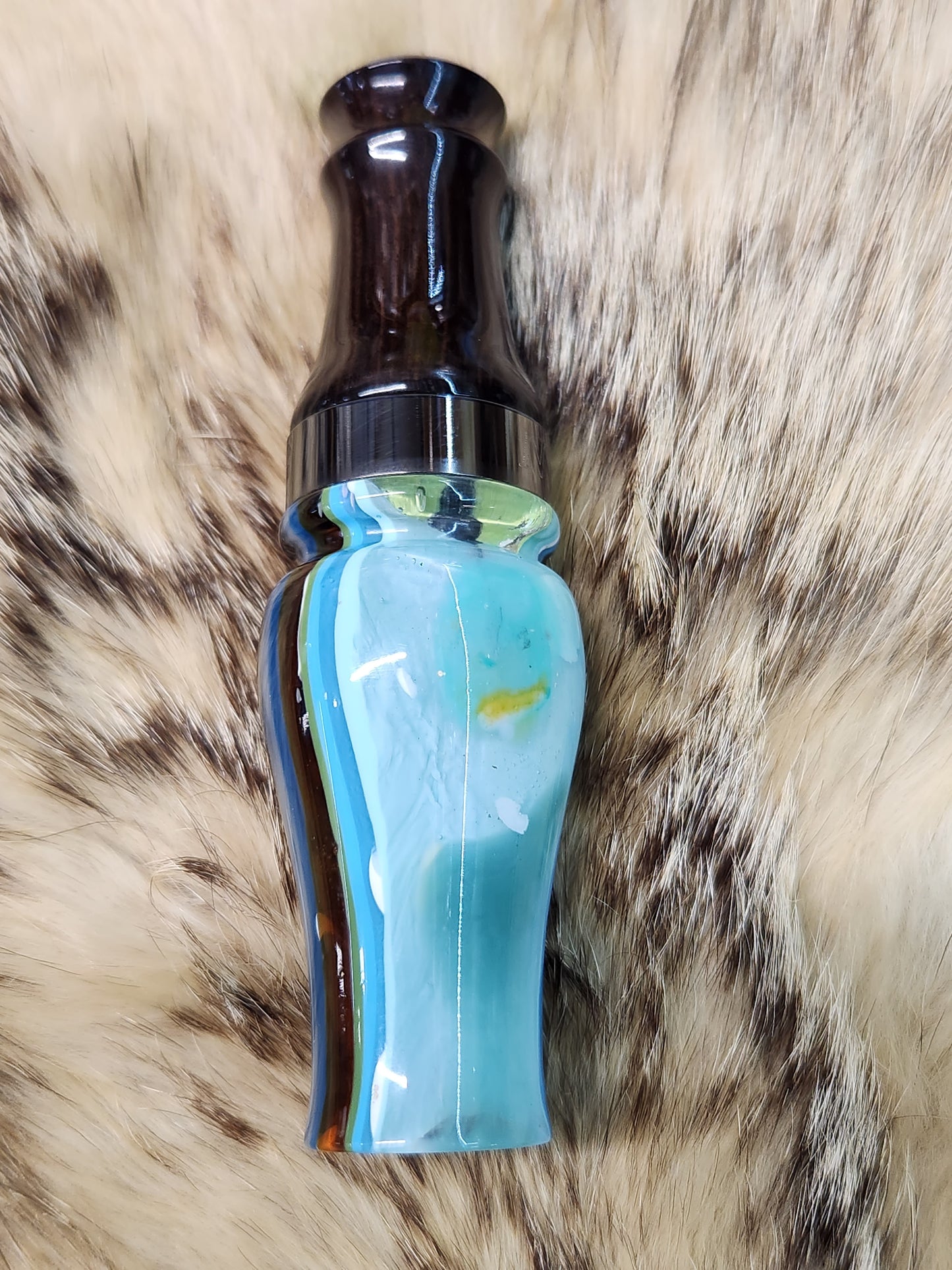 Surfite and African blackwood Double Reed Duck Call