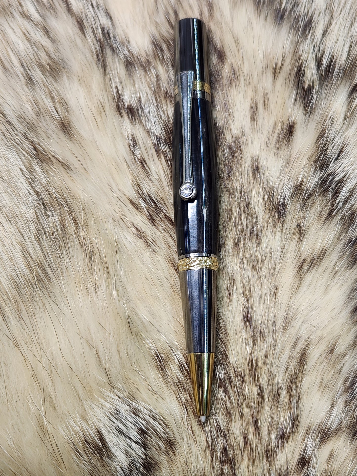 Custom Cape Buffalo Horn Gun Metal Finish Custom Pen