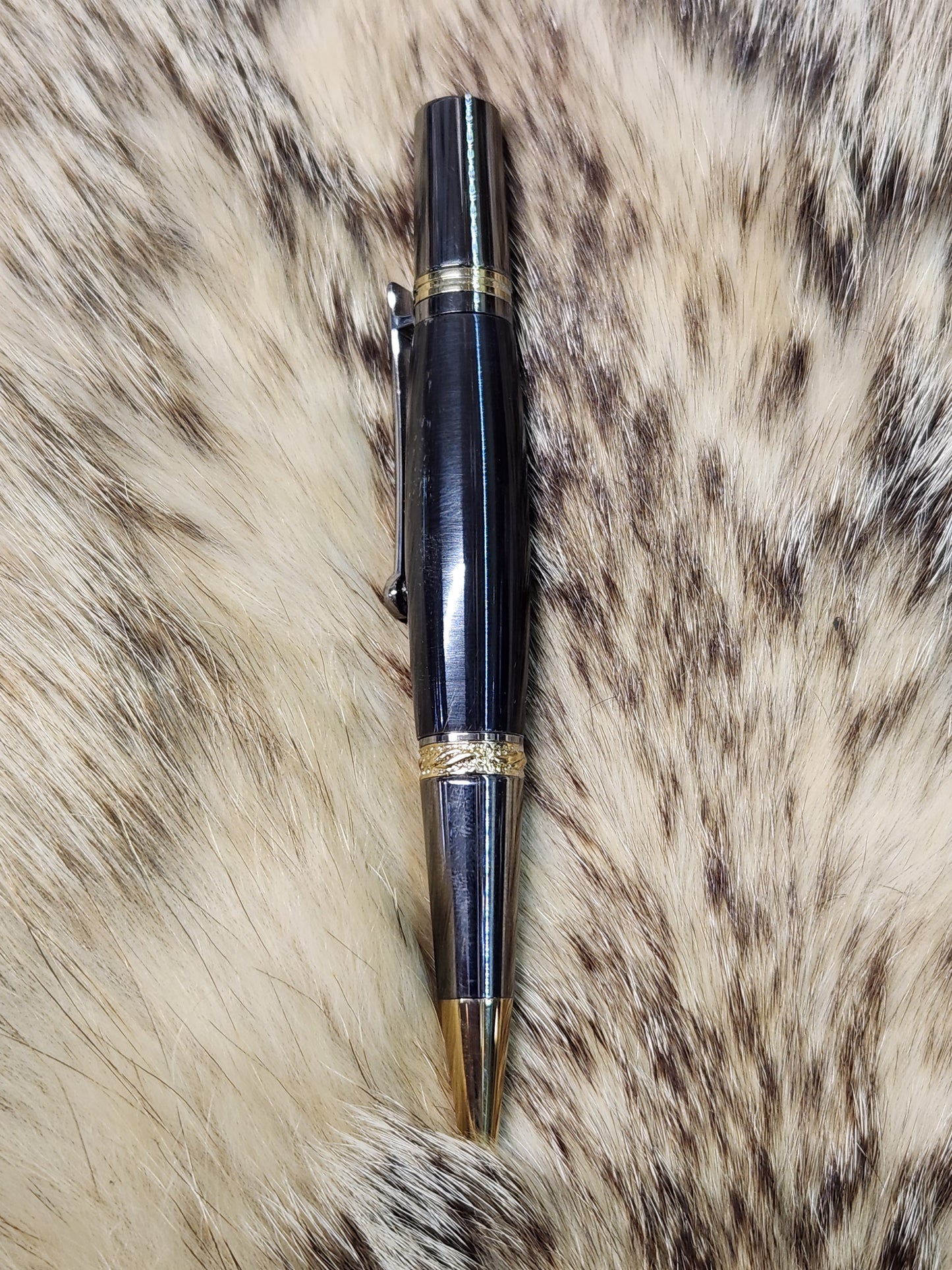 Custom Cape Buffalo Horn Gun Metal Finish Custom Pen