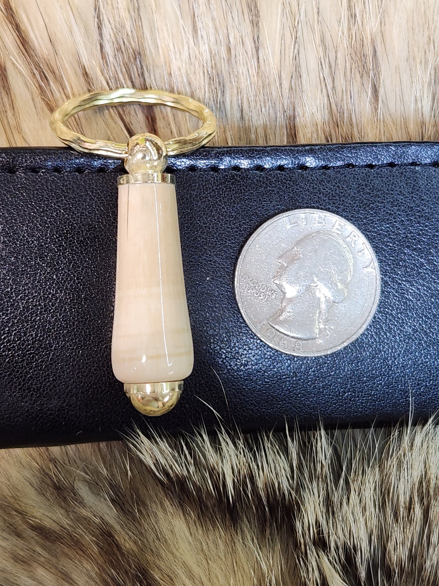Small Mammoth Ivory Key Chain
