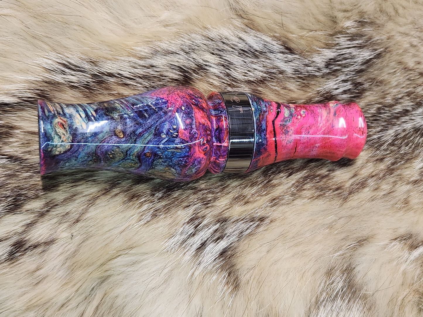 Boxelder burl single reed duck call