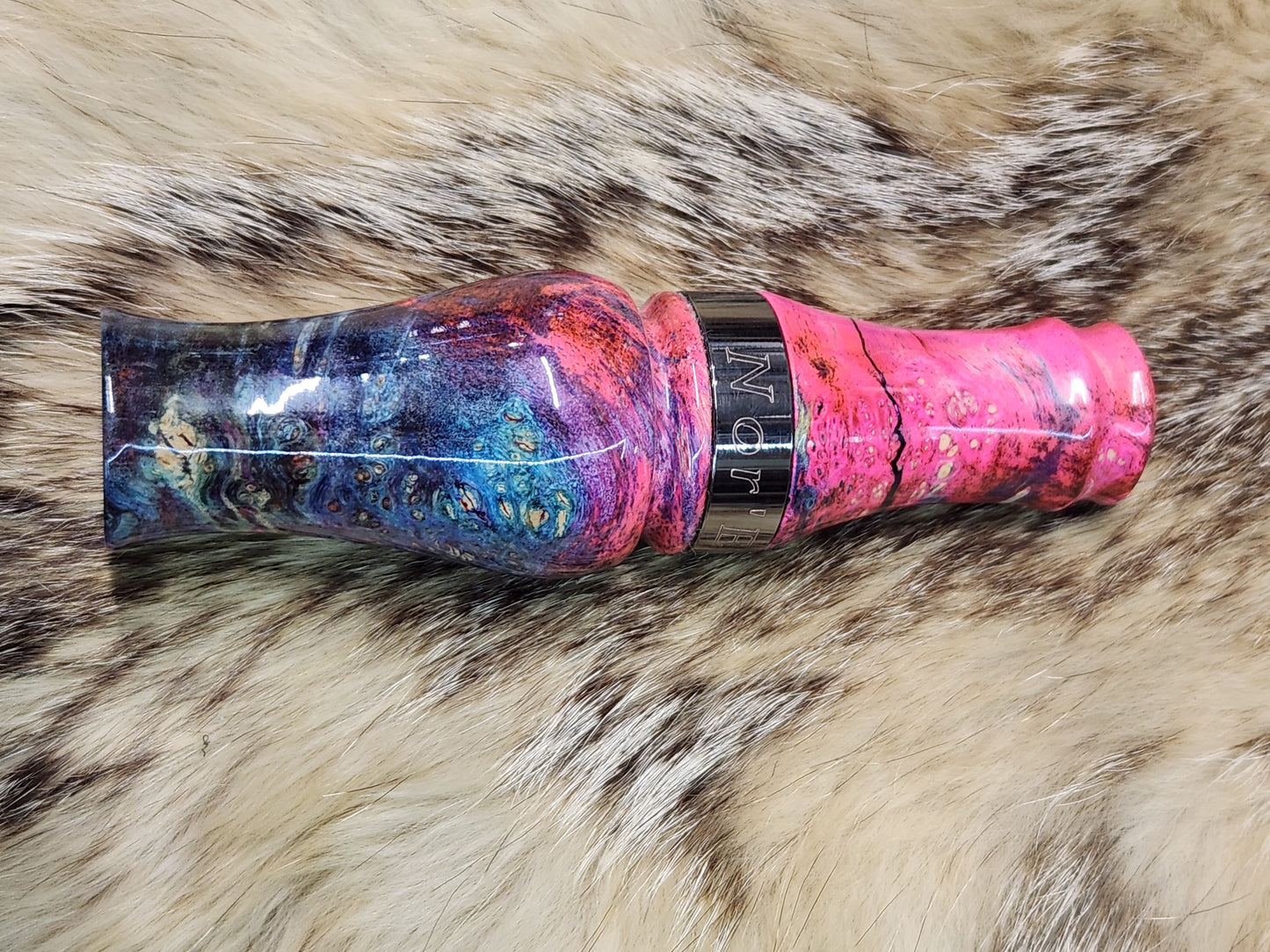 Boxelder burl single reed duck call