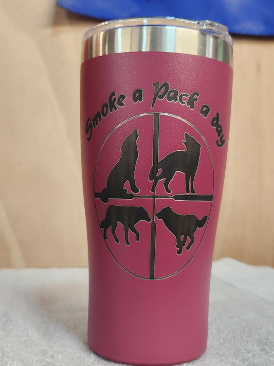 Coyote hunting 20oz tumbler