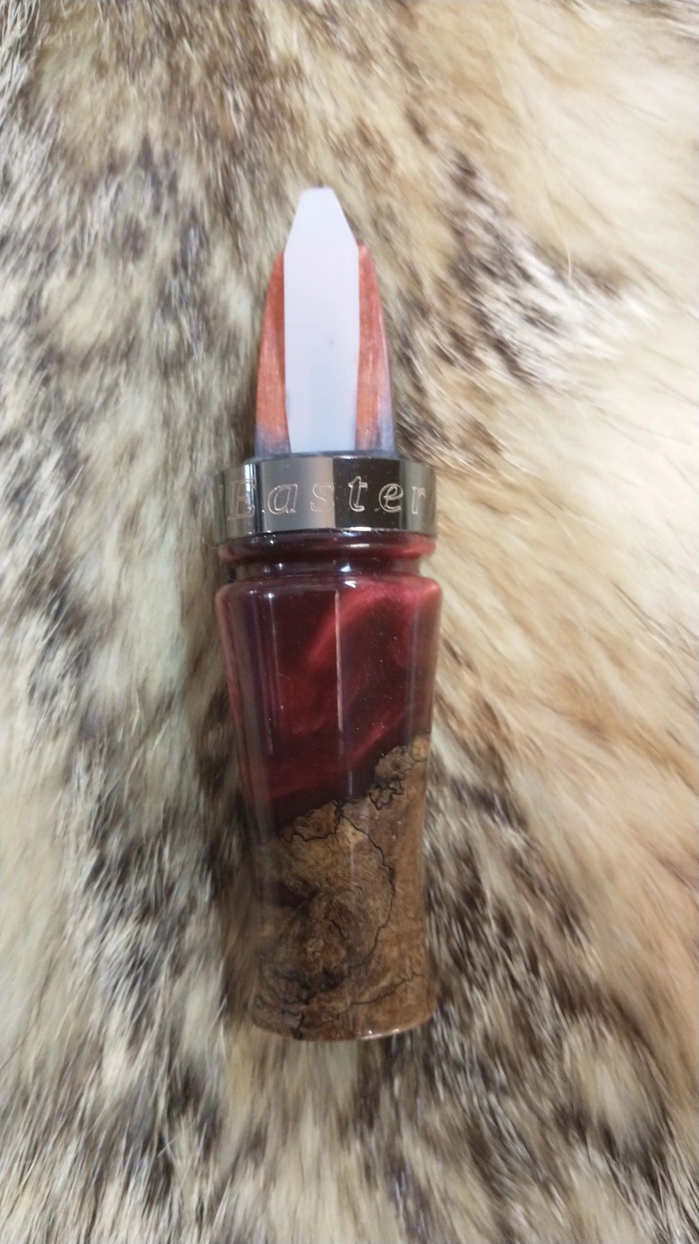 Spalted Maple in Resin Sika Deer Call