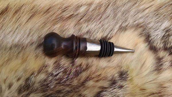 Arizona desert iron wood custom wine bottle stopper