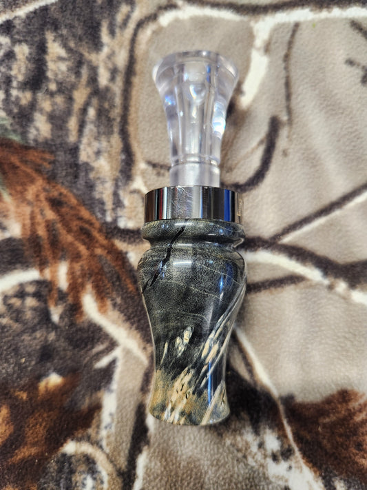 Boxelder burl wood double Reed mallard duck call