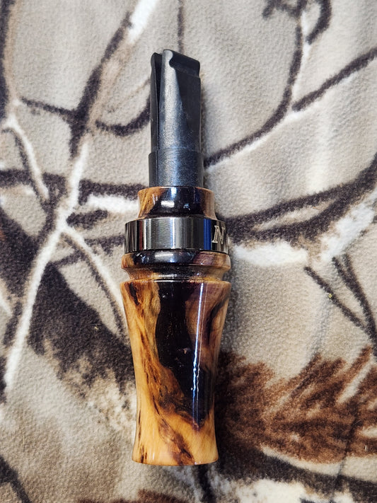 Russian olive burl wood crow Call