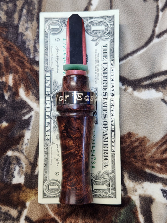 Honduran rose wood burl open reed coyote howler
