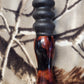 Blood wood burl with resin red squirrel call