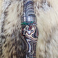 Fordite in resin double Reed Duck Call with cocobolo wood sleeved tone board