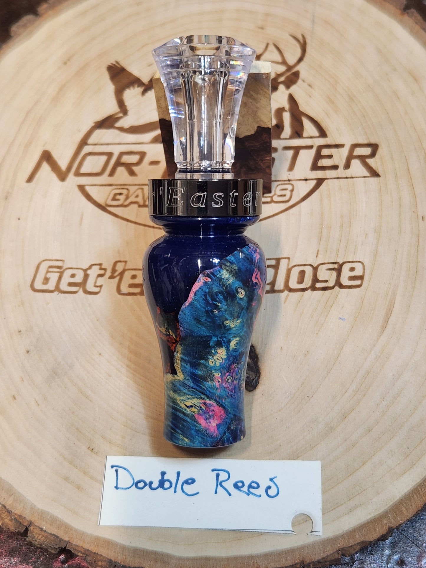 Boxelder burl wood double Reed Duck Call