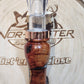 Blood wood burl in resin short reed goose call