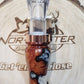 Blood wood burl in resin short reed goose call