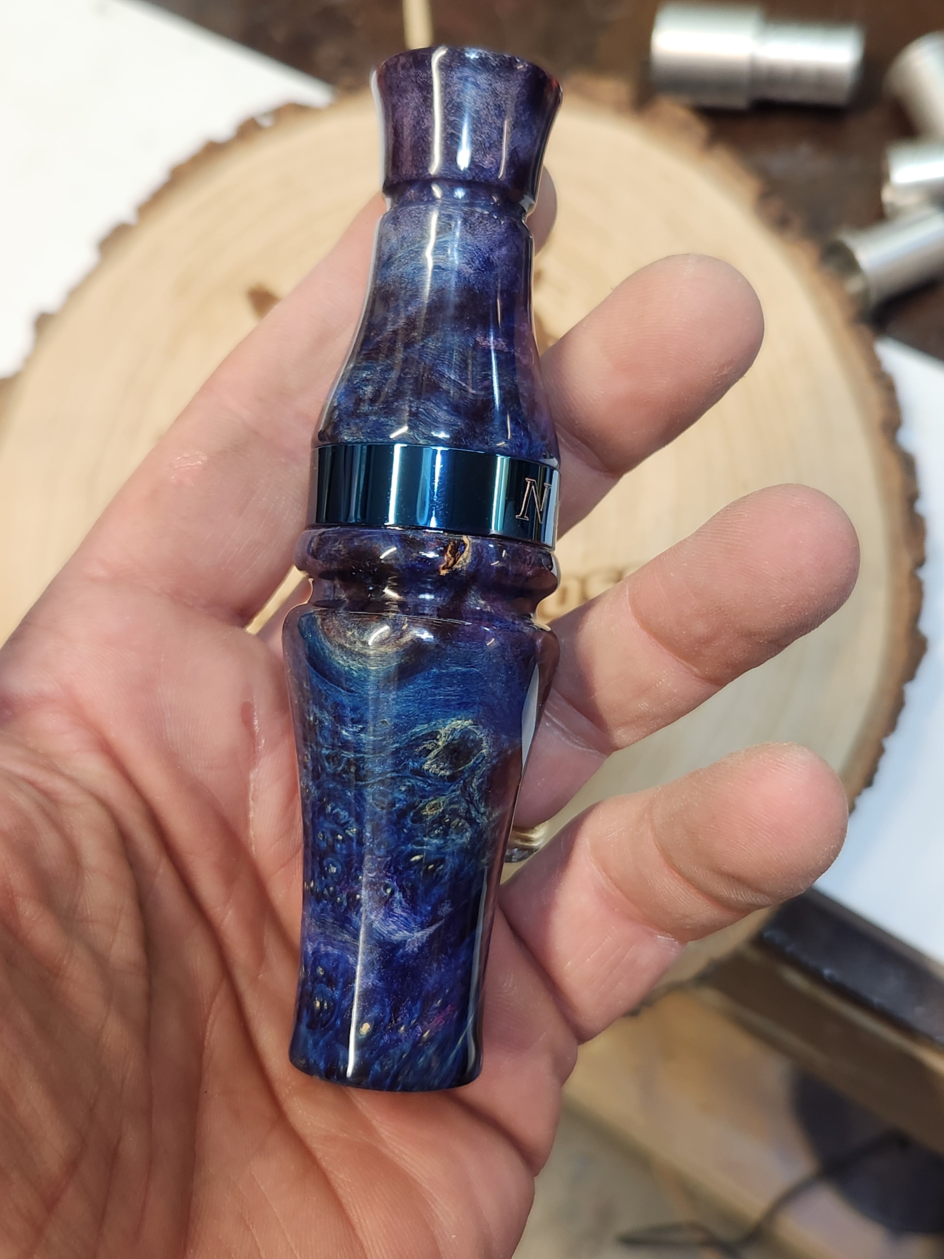 Hand Turned Boxelder Burl Goose outlet Call