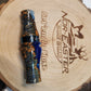 Short reed goose call stabilized and dyed amboyna Burl Wood in resin