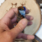 Short reed goose call stabilized and dyed amboyna Burl Wood in resin