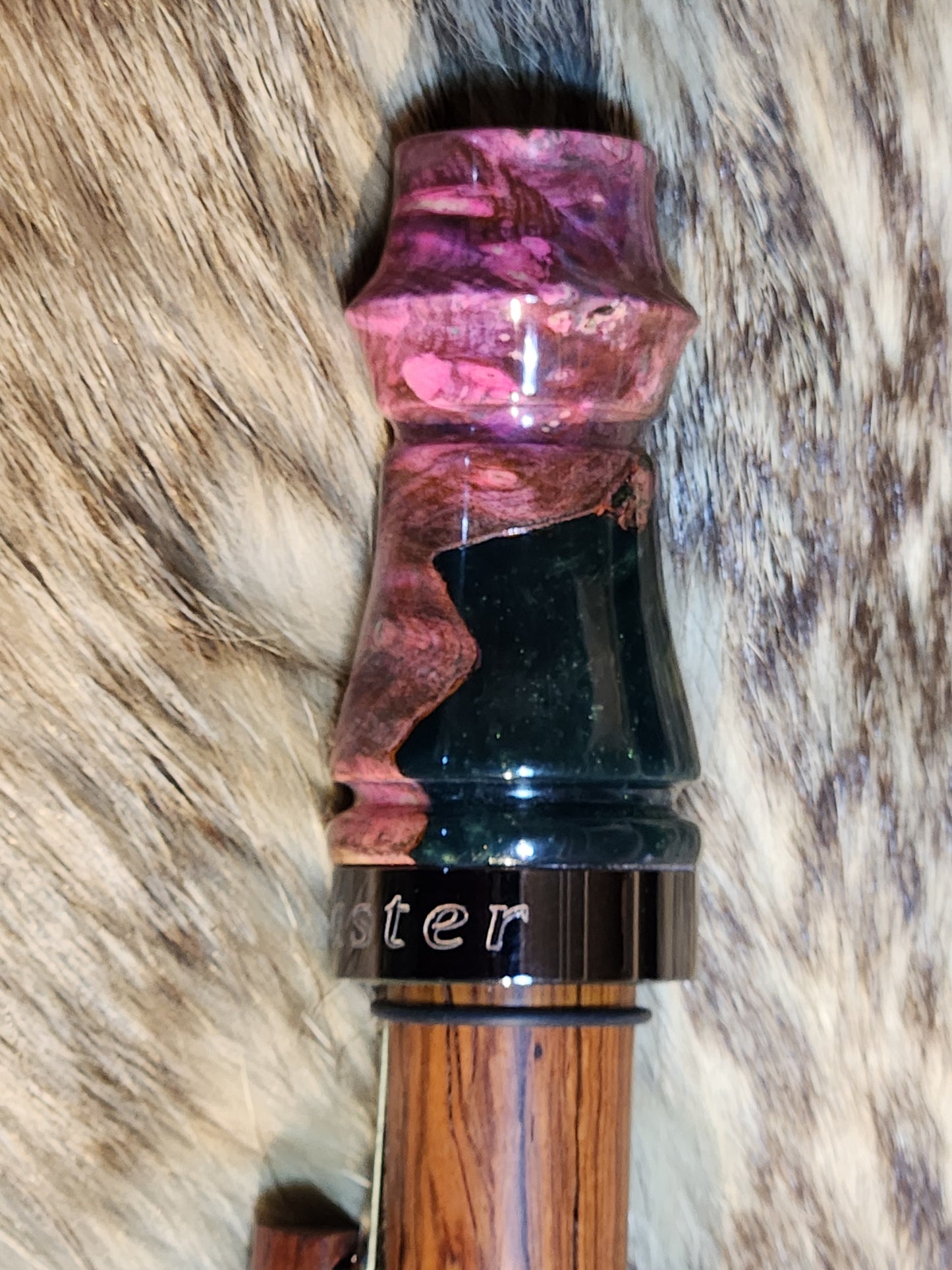 Boxelder burl wood adjustable deer grunt call