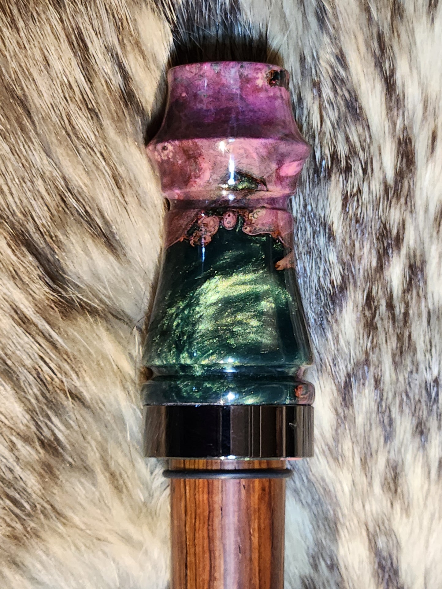 Boxelder burl wood adjustable deer grunt call