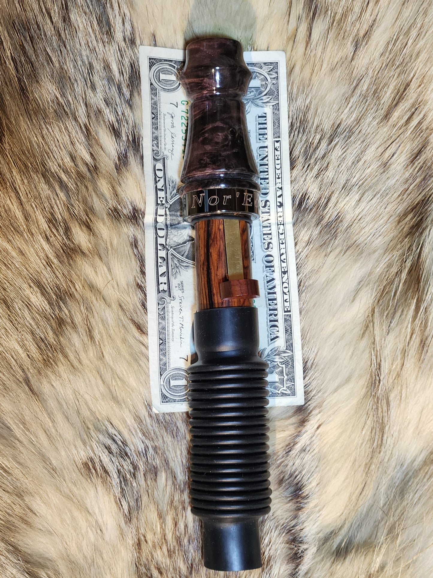 Maple burl wood adjustable deer grunt call