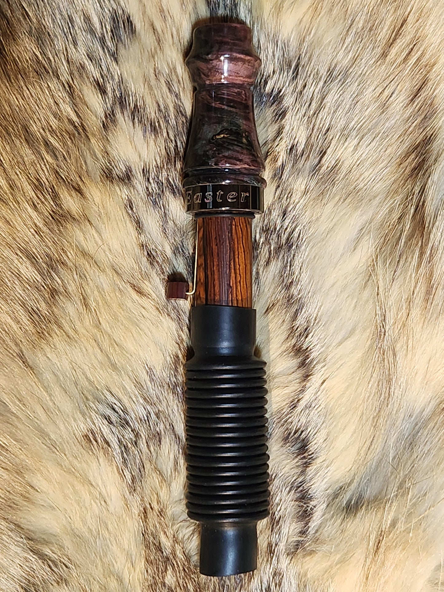 Maple burl wood adjustable deer grunt call