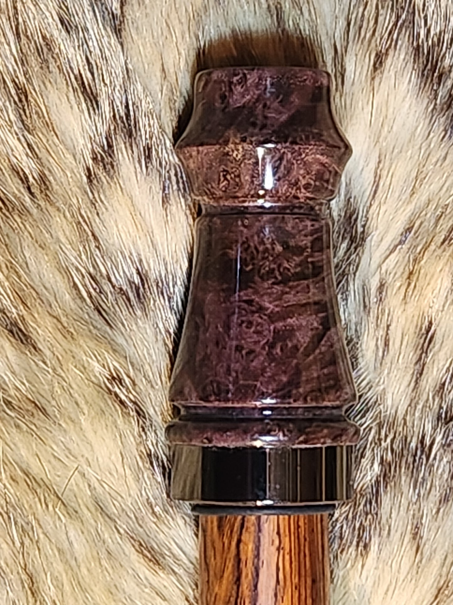 Maple burl wood adjustable deer grunt call