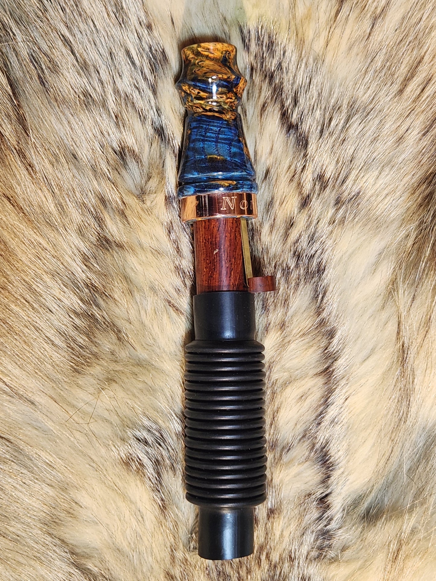 English chestnut burl wood adjustable deer grunt call