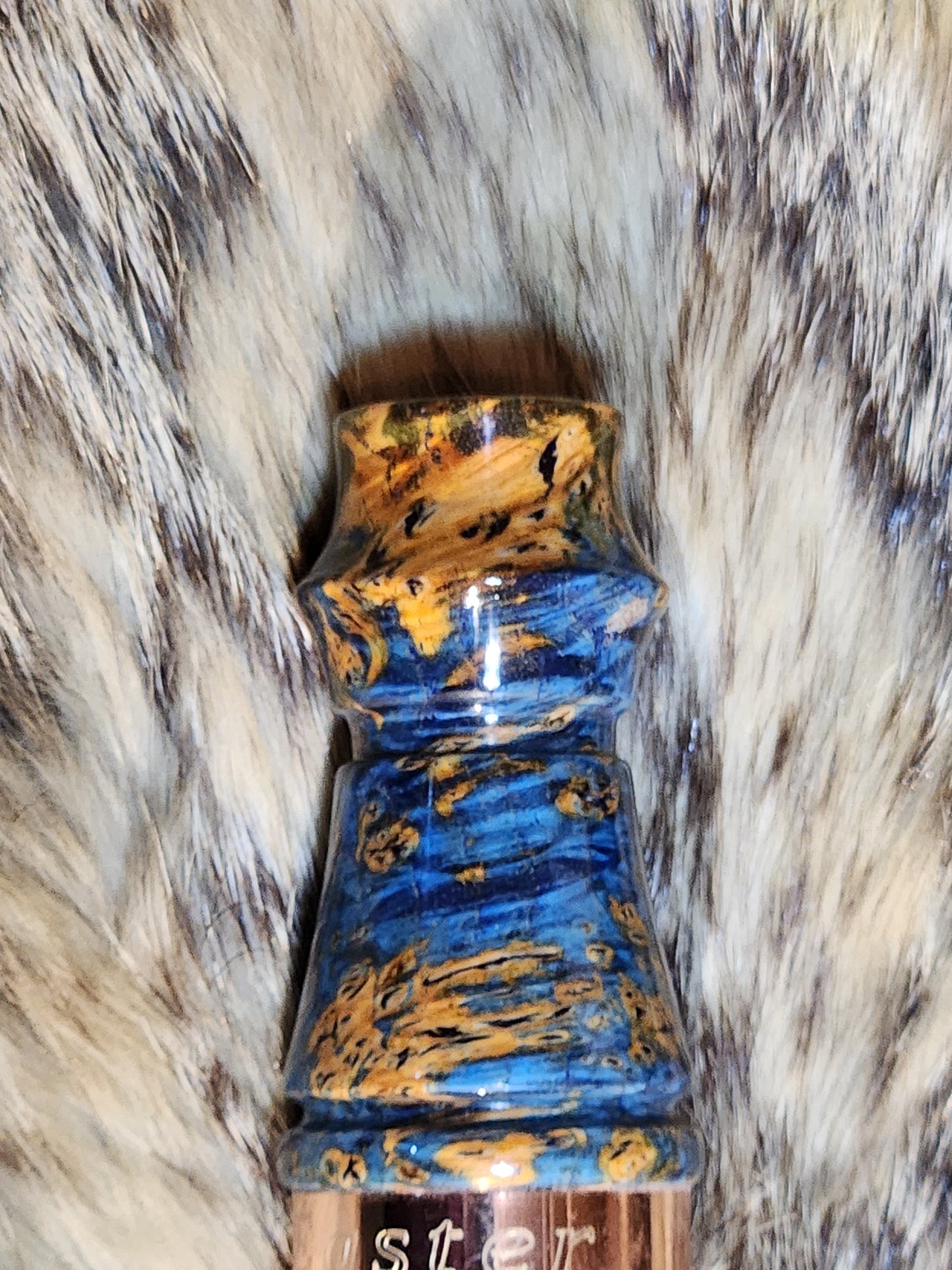 English chestnut burl wood adjustable deer grunt call