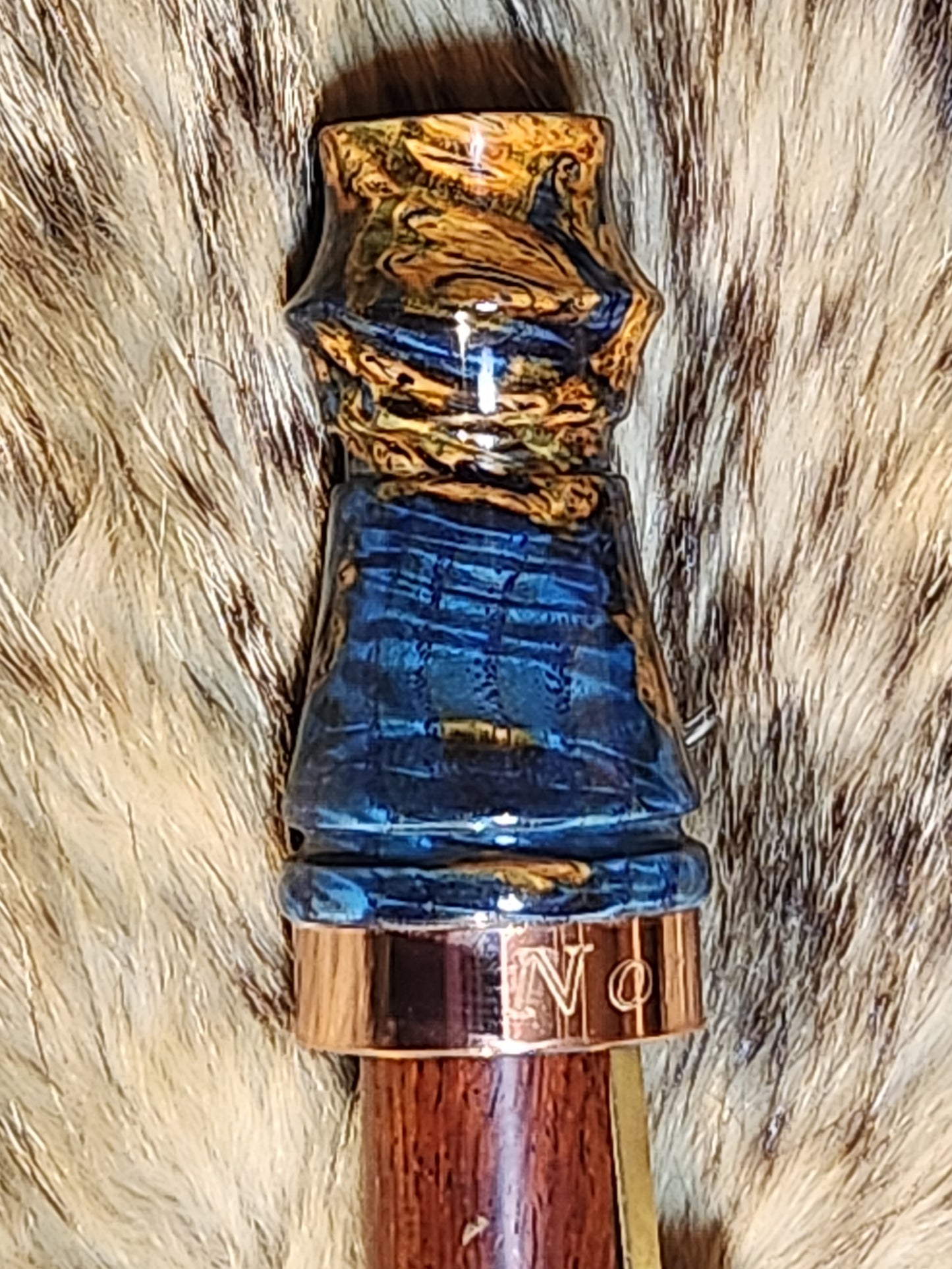 English chestnut burl wood adjustable deer grunt call