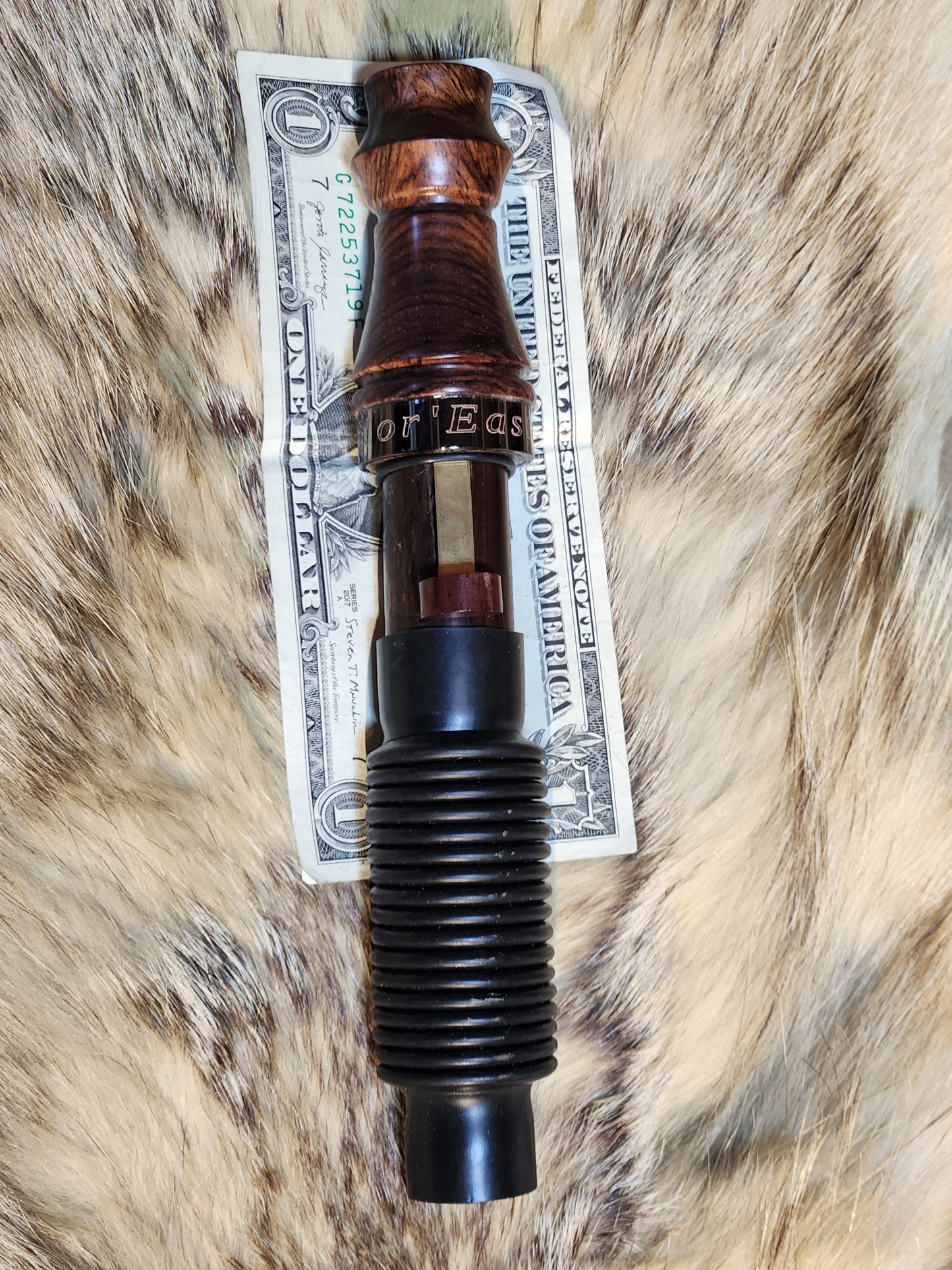 Honduran rose wood burl adjustable deer grunt call