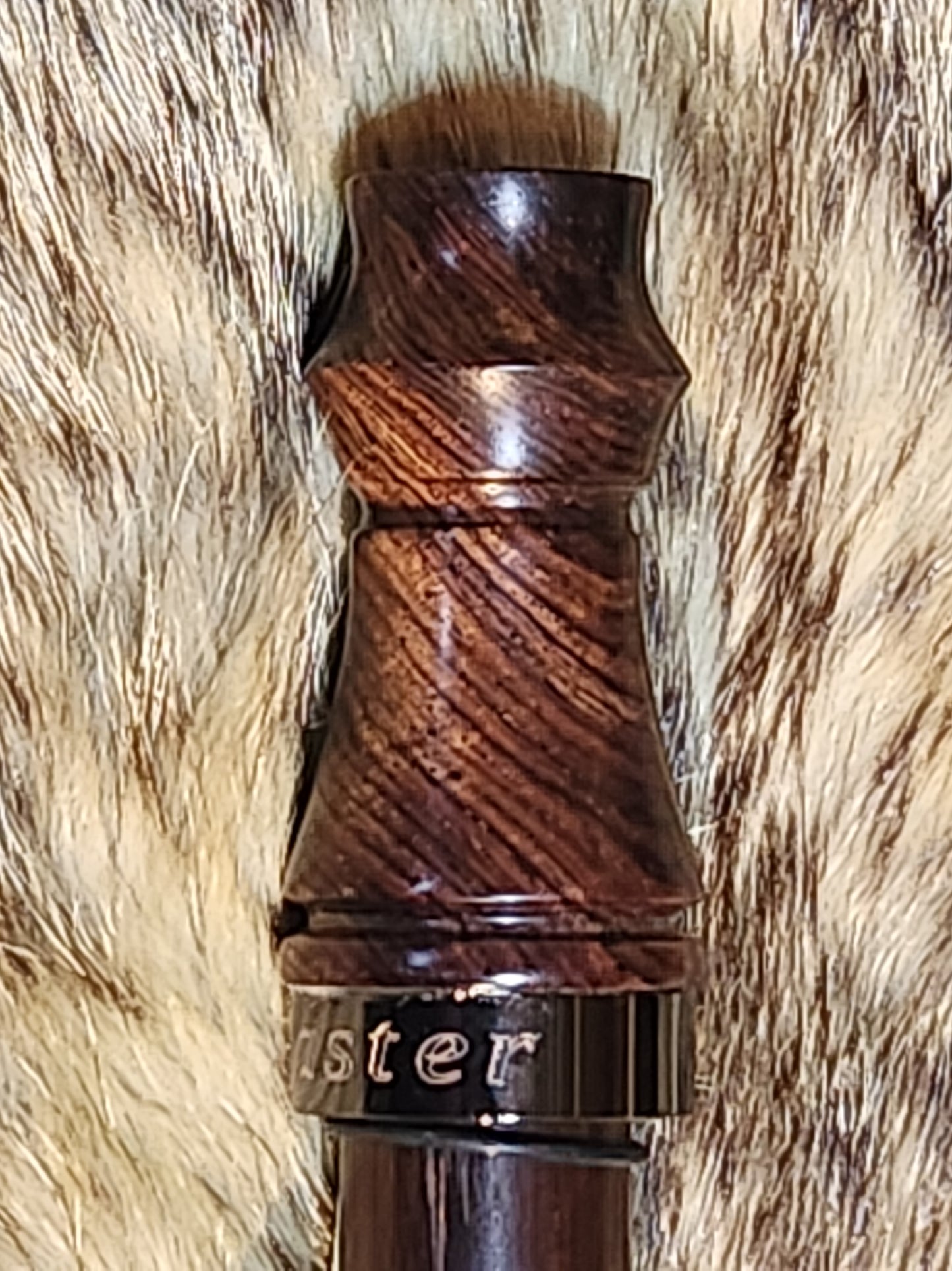 Honduran rose wood burl adjustable deer grunt call