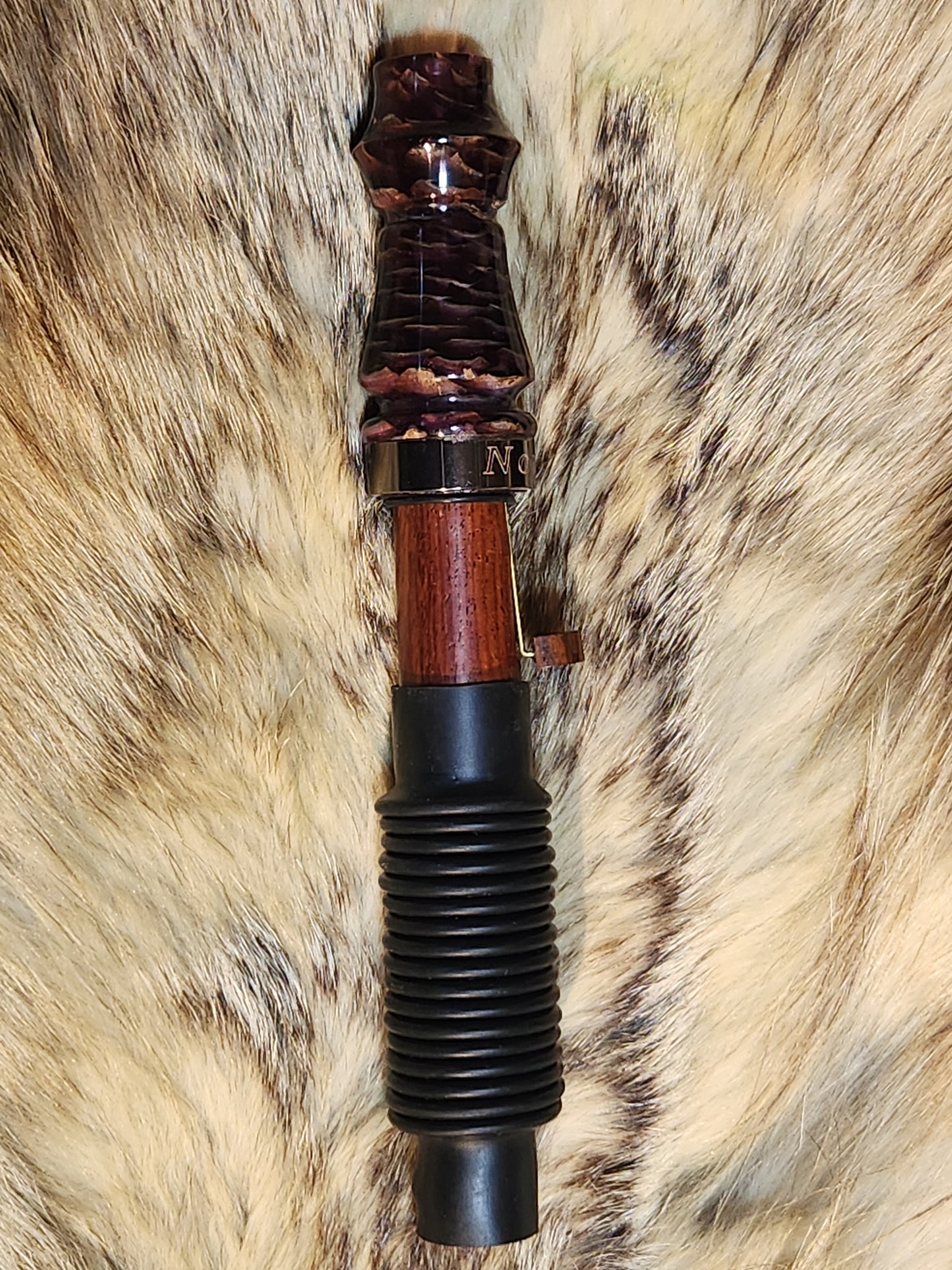 Pine cone in resin adjustable deer grunt call