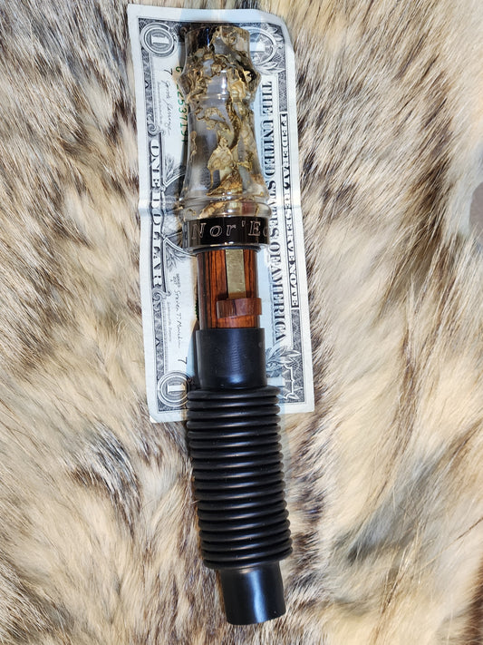 Maple tree moss in resin adjustable deer grunt call