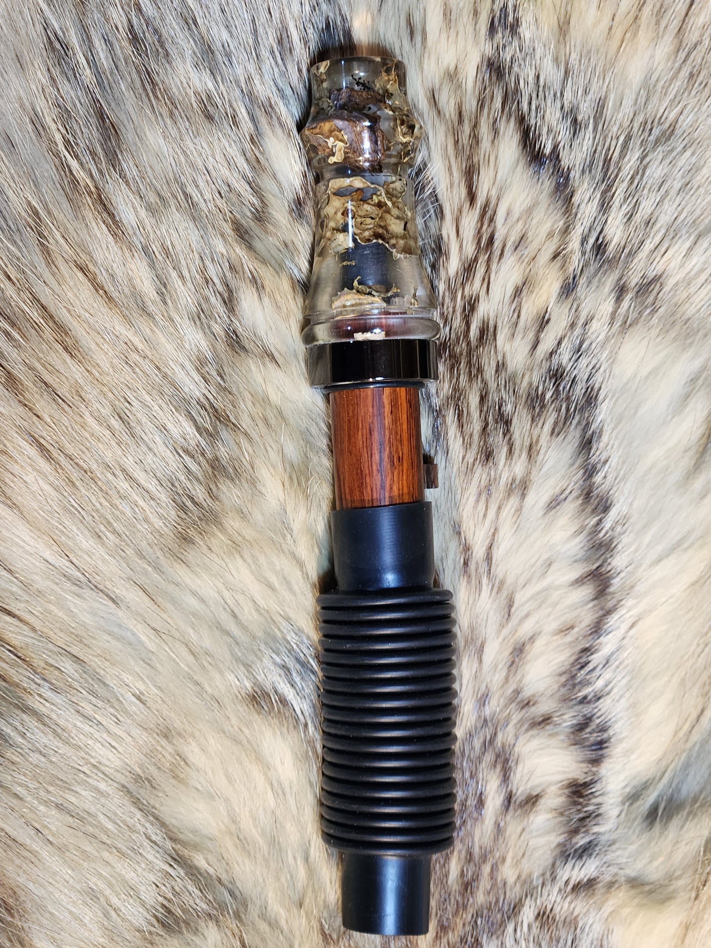 Maple tree moss in resin adjustable deer grunt call