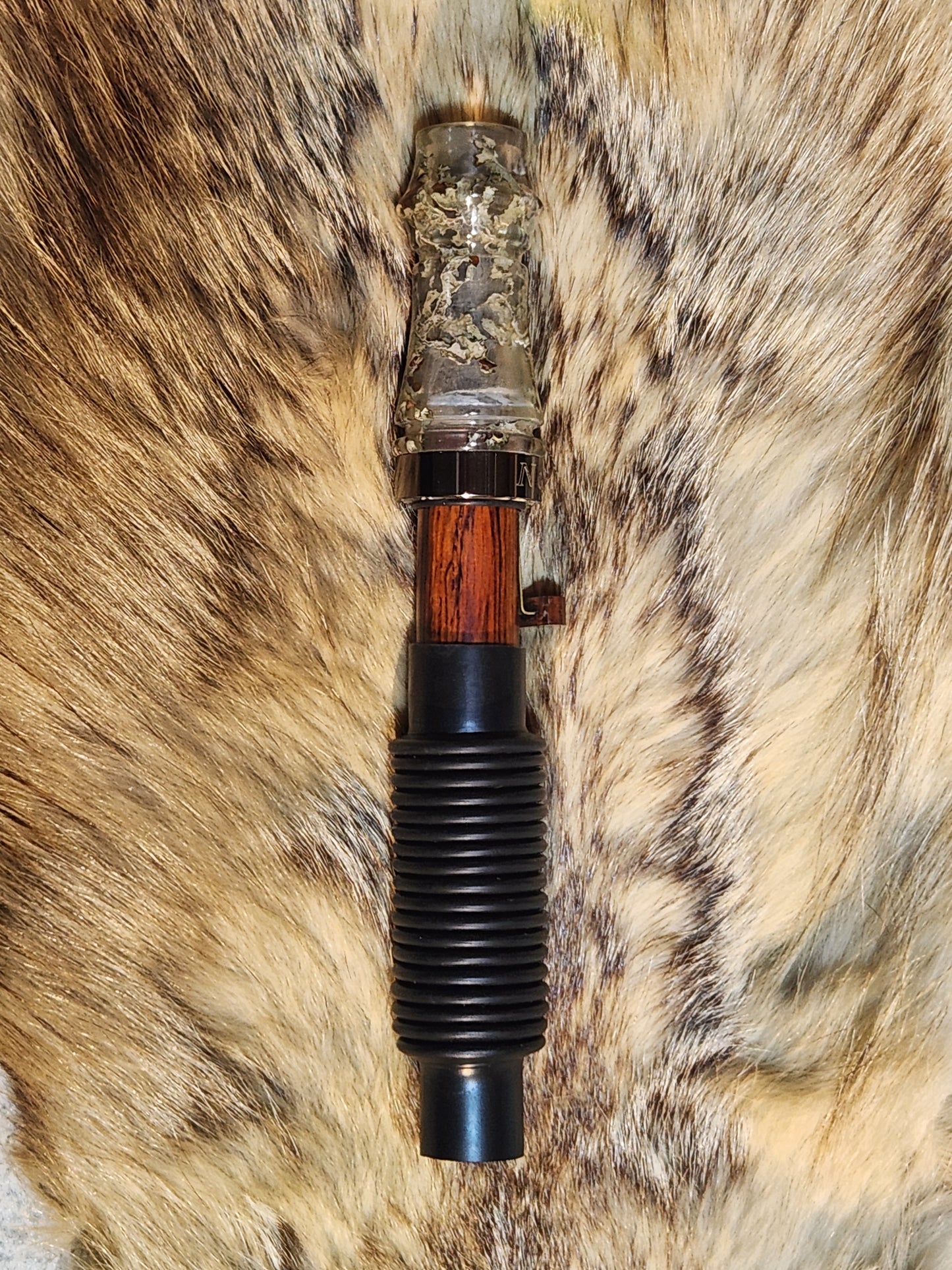 Maple tree moss in resin adjustable deer grunt call