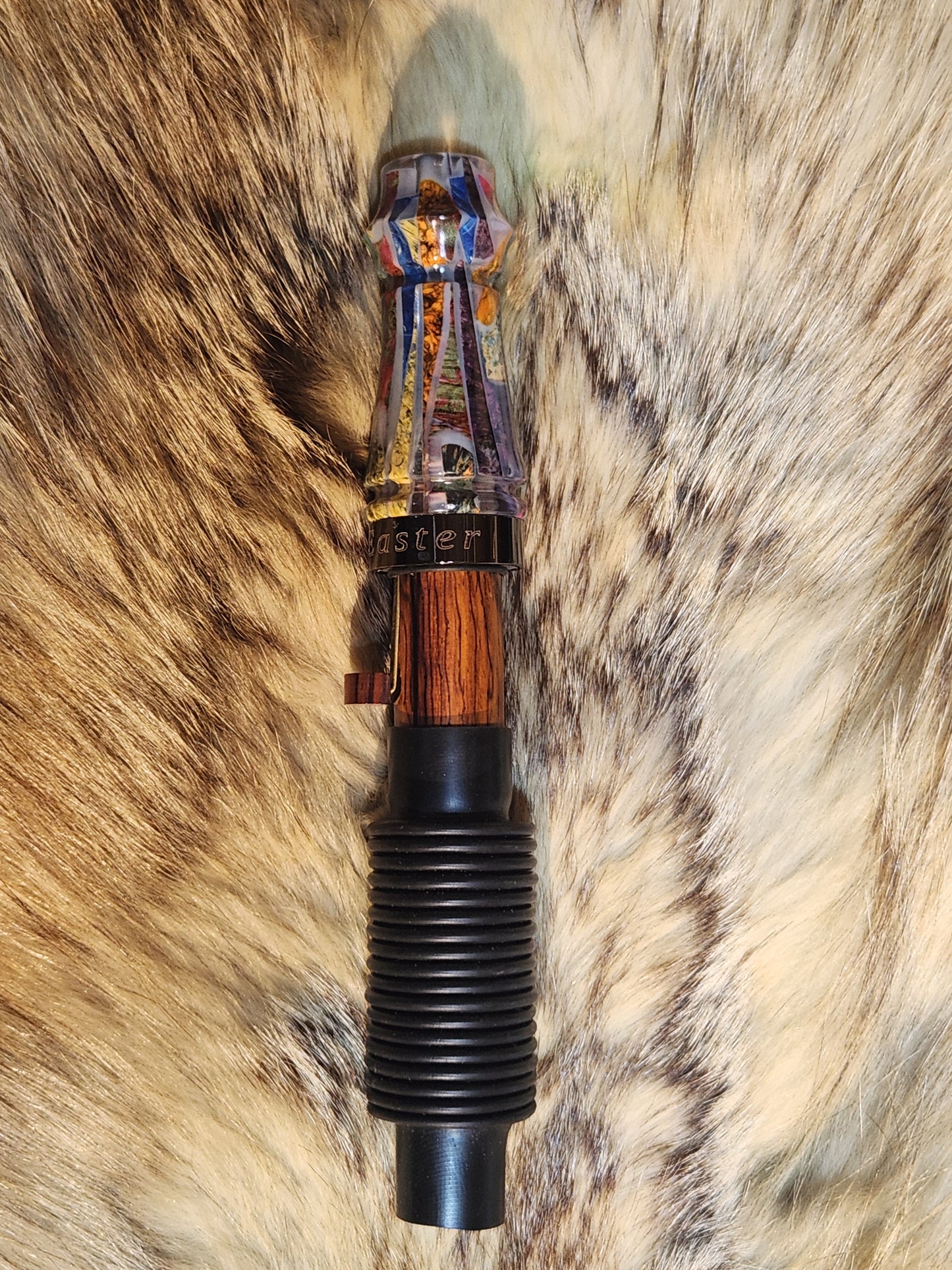 Pieces and parts in resin adjustable deer grunt call