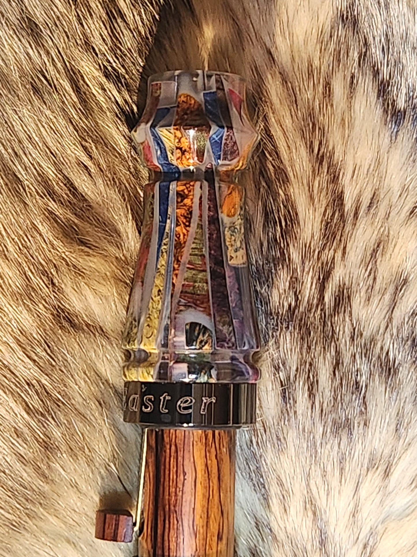 Pieces and parts in resin adjustable deer grunt call