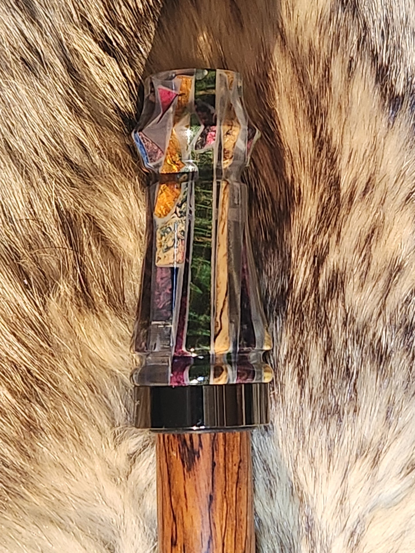 Pieces and parts in resin adjustable deer grunt call