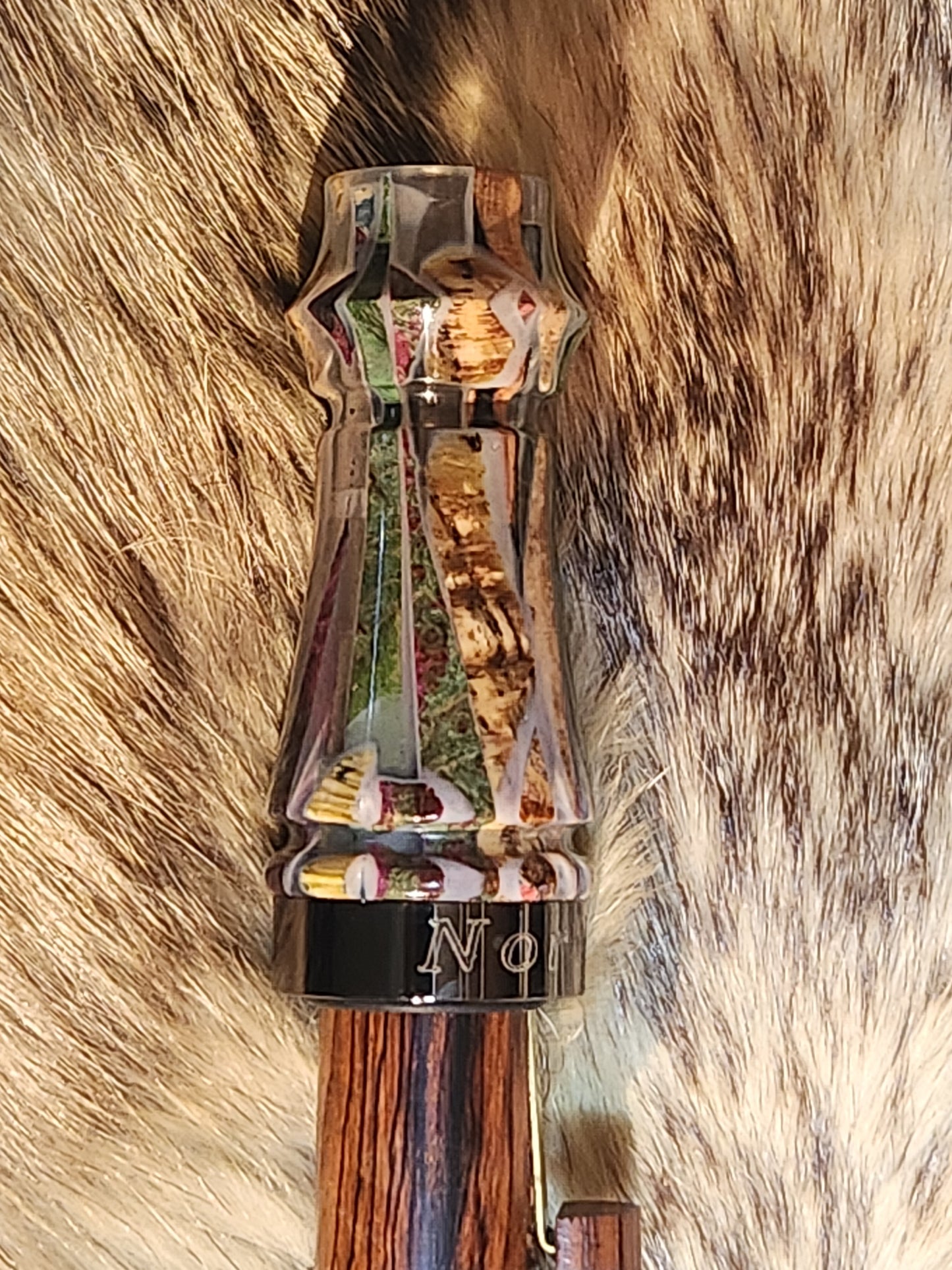 Pieces and parts in resin adjustable deer grunt call