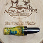 Sika deer call stabilized and dyed boxelder burl wood