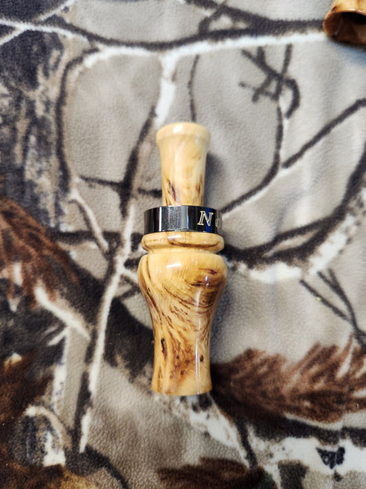 Russian olive burl teal and wood duck call