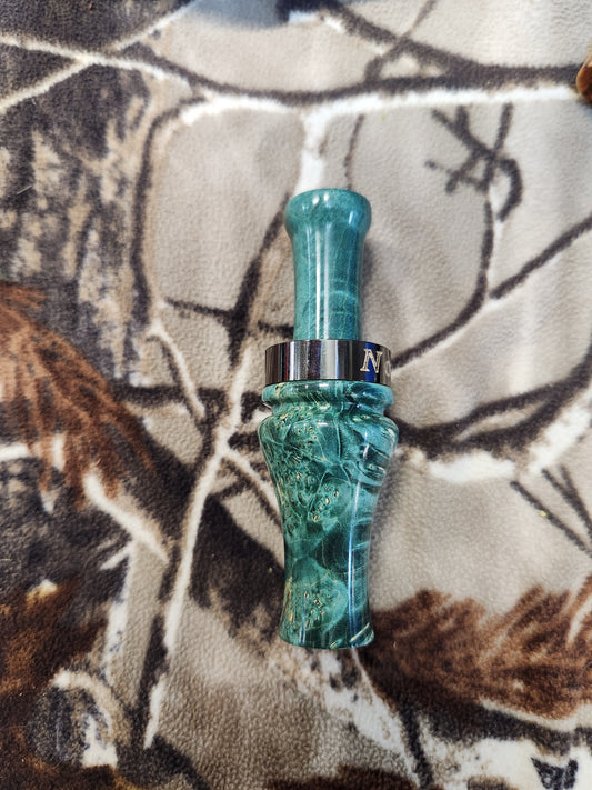 Boxelder burl wood teal and wood duck call