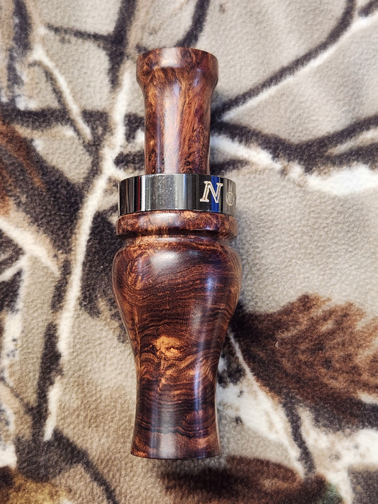 Honduran Rosewood teal and wood duck call
