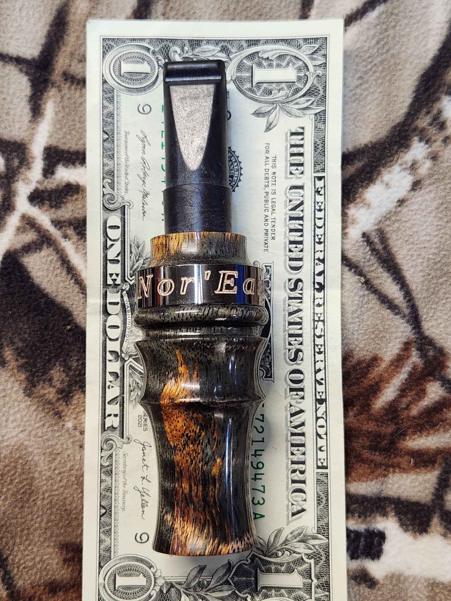 Tiger maple burl wood crow Call