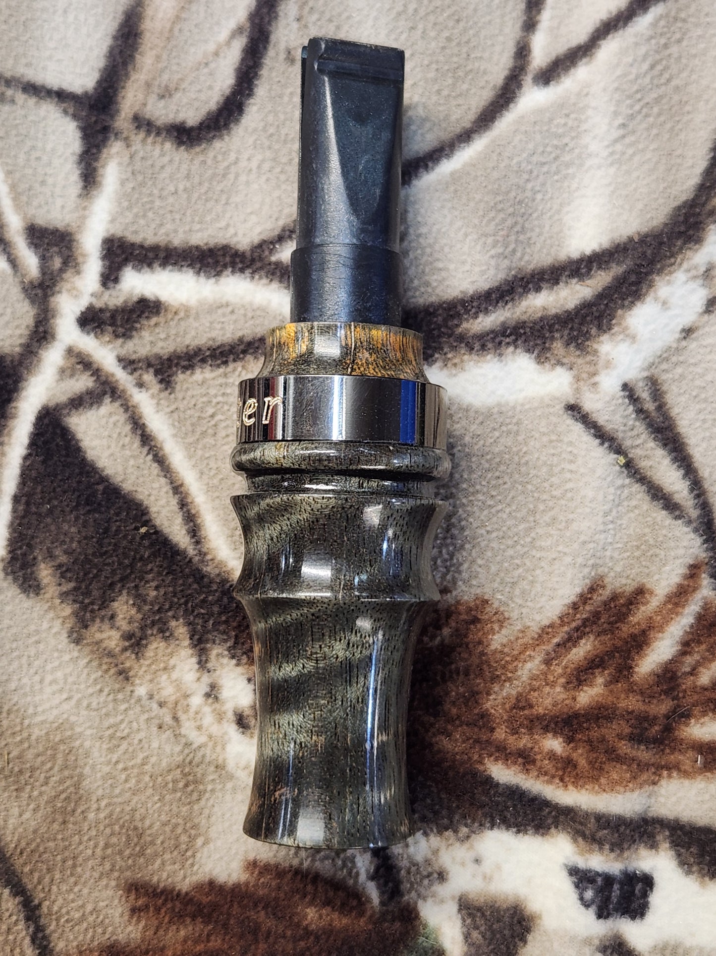 Tiger maple burl wood crow Call