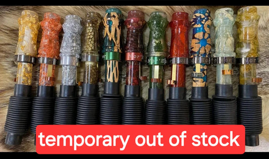 Custom deer grunt calls.