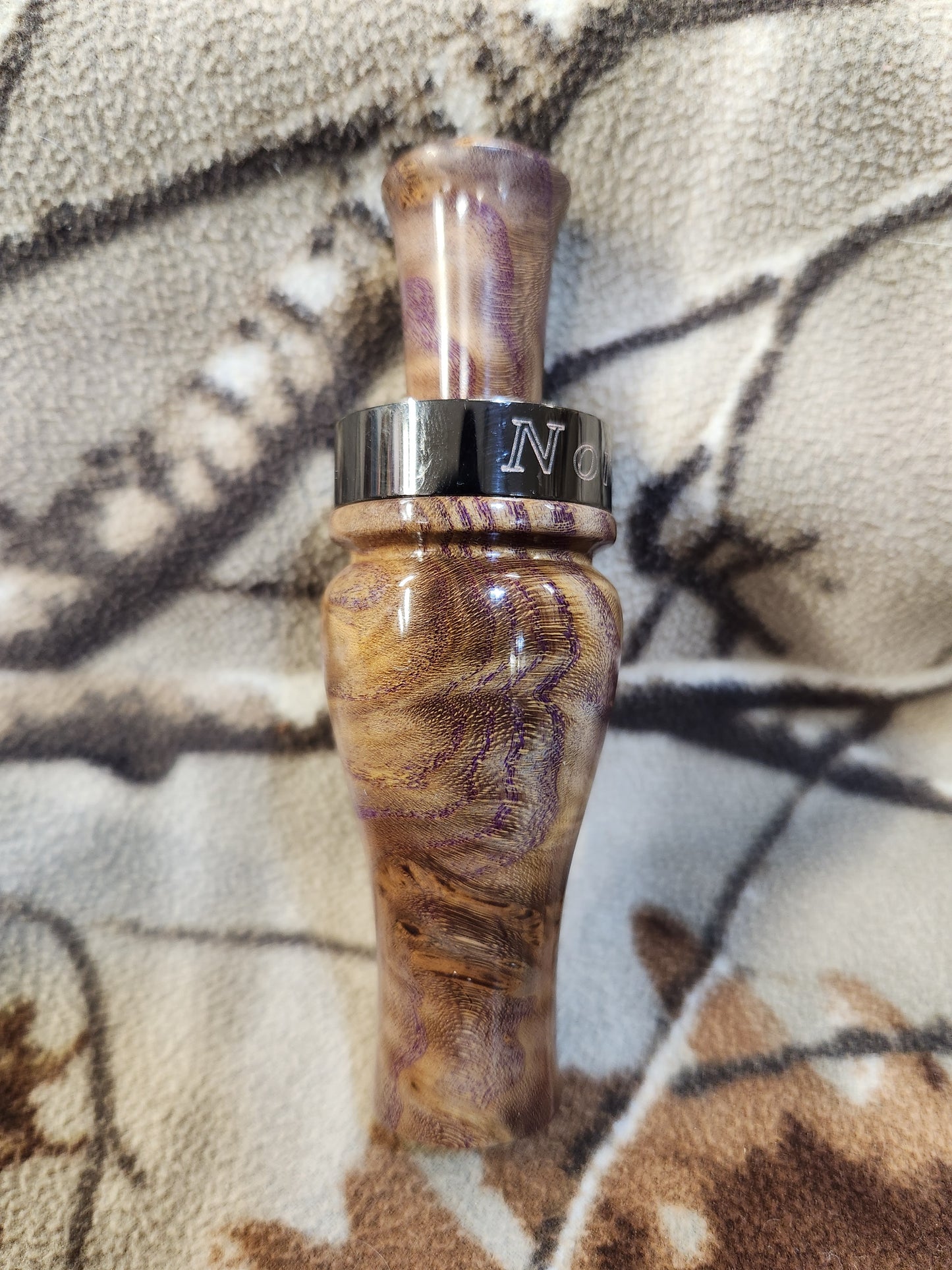 Russian olive burl wood teal and wood duck call