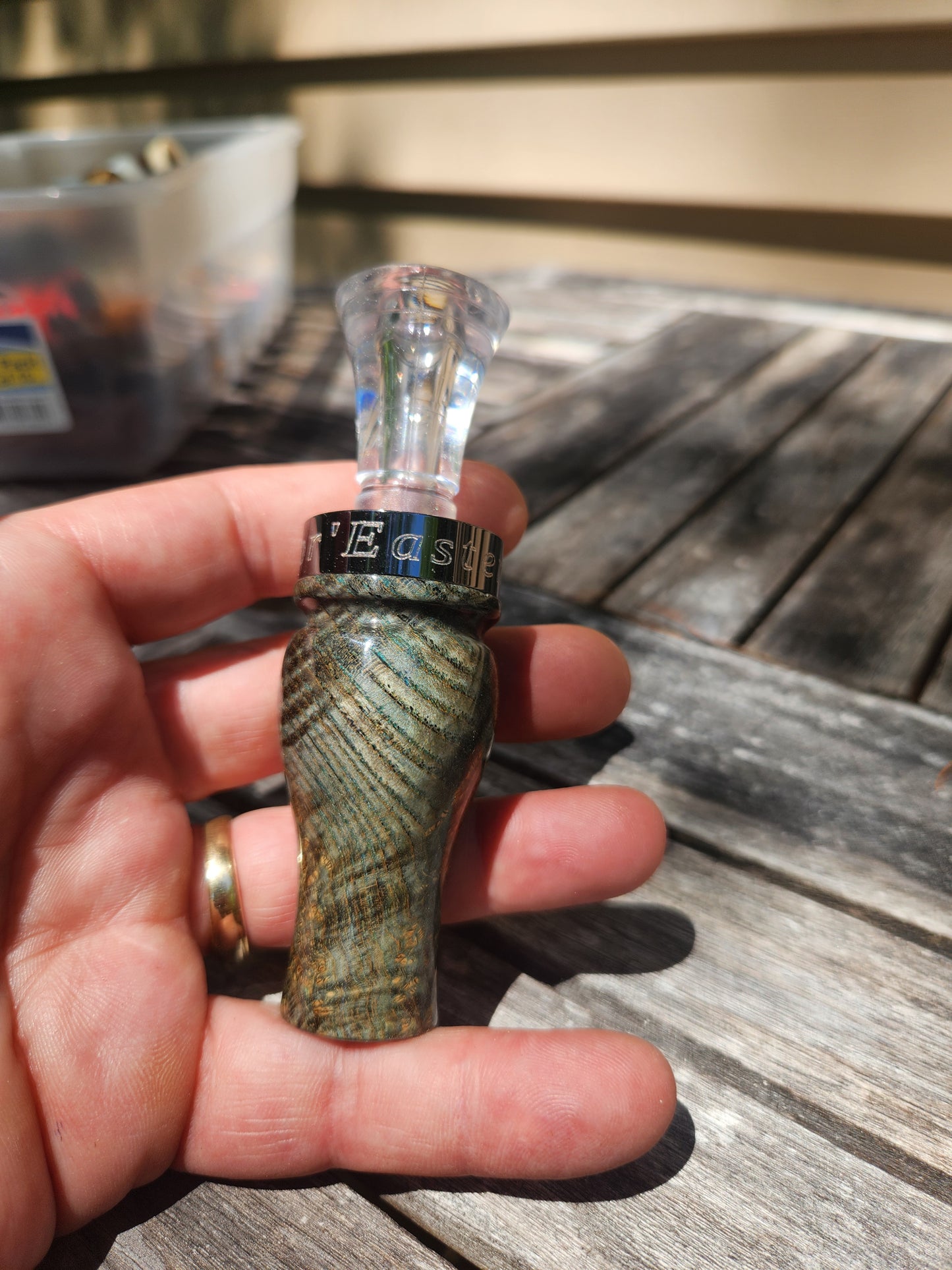 Black ash burl single reed duck call