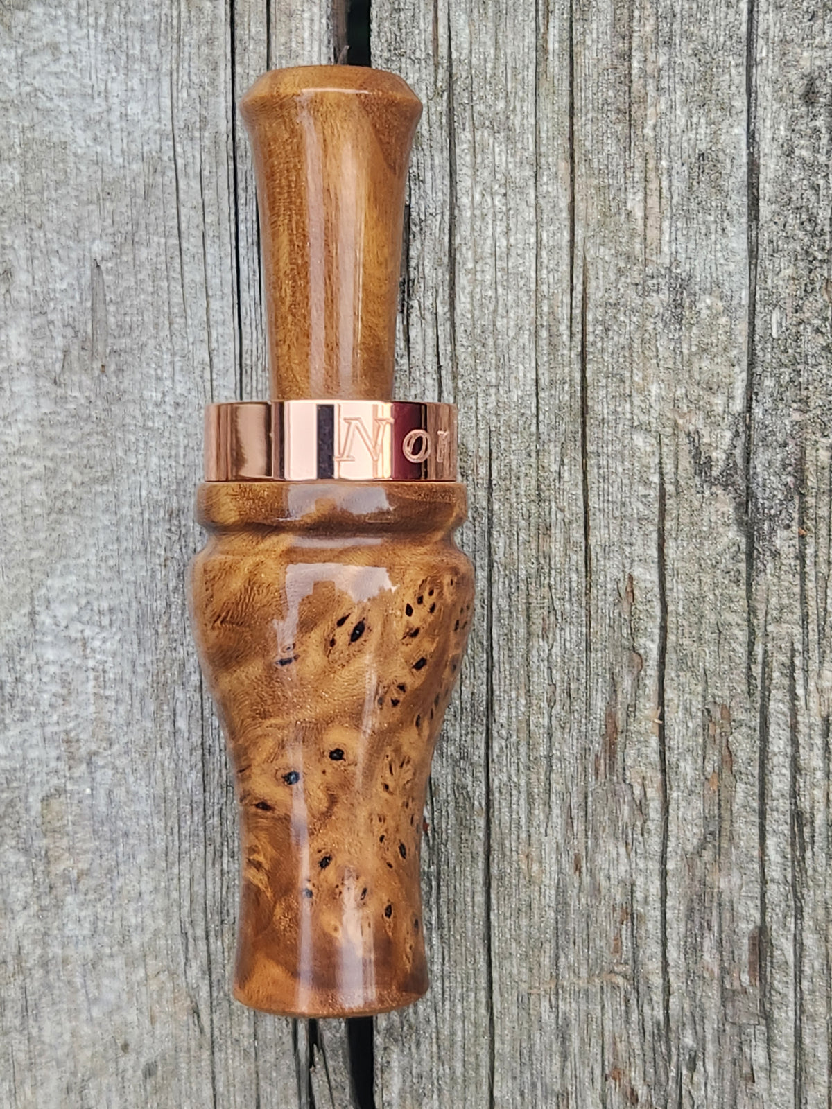 Russian olive burl wood, wood duck call