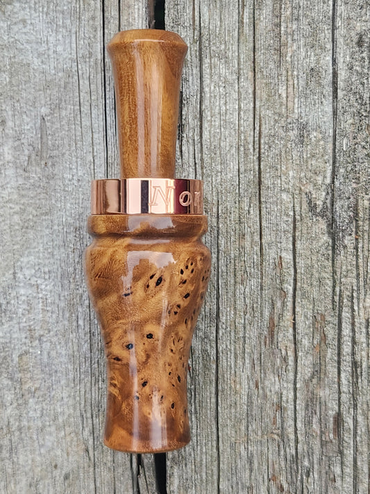 Russian olive burl wood, wood duck call