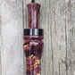 Stabilized and Dyed yellow cedar burl wood duck call